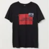 🖤 H&M Printed T-shirt – Black / Friends Edition